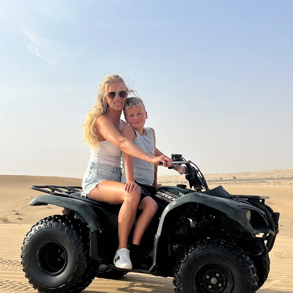 Quad Bike Experience by guest at Desert Safari. Guest review posted in Google as a best Desert Safari Provider in AUH